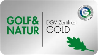 DGV-Zertifikat Gold für Golf & Natur, verliehen an den Golf Club Buxtehude
