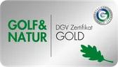 DGV-Zertifikat Gold für Golf & Natur, verliehen an den Golf Club Buxtehude